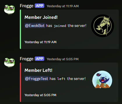 Member Join/Leave Events