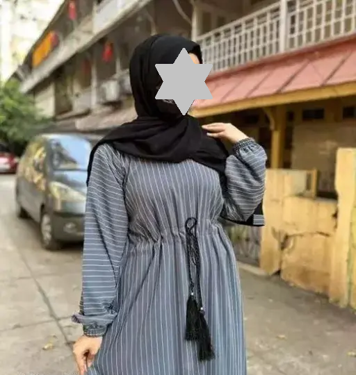 Fancy Muslim Wear Abaya Burqa Patti Dori Naqab (WITHOUT SHAWL) Color1 (R227)