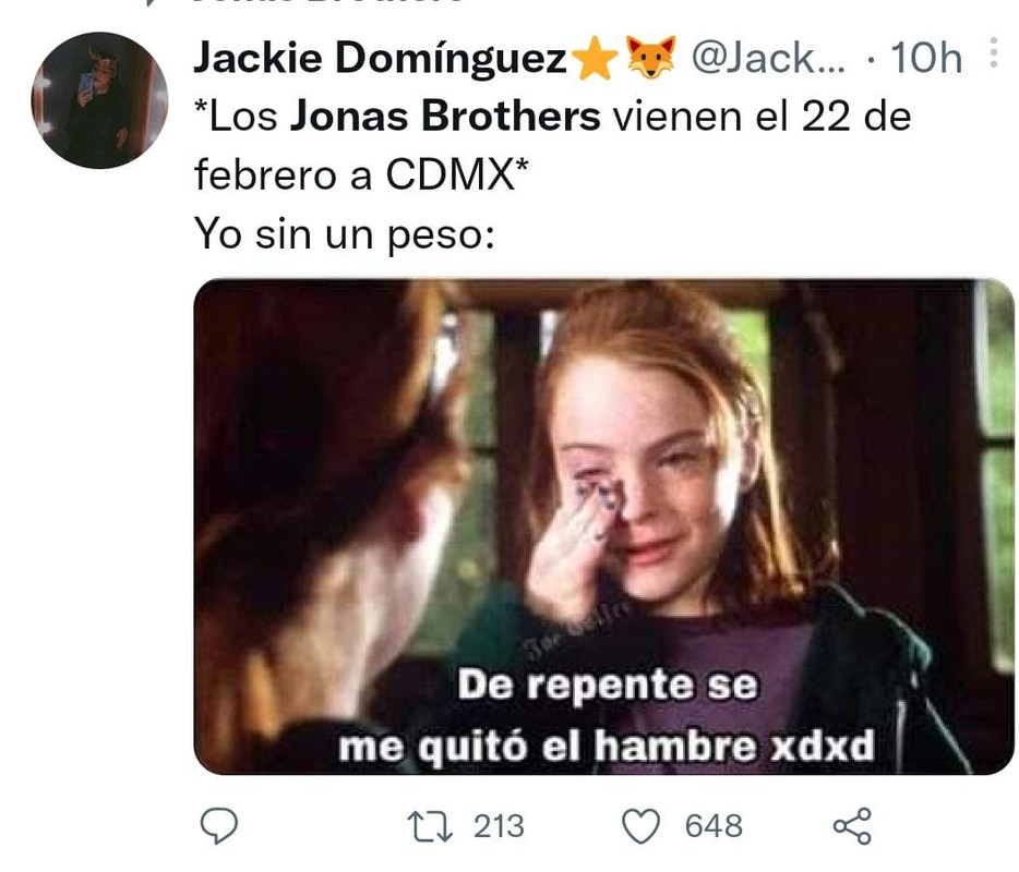 Usuarios comparten memes tras el anuncio de los conciertos de Jonas Brothers