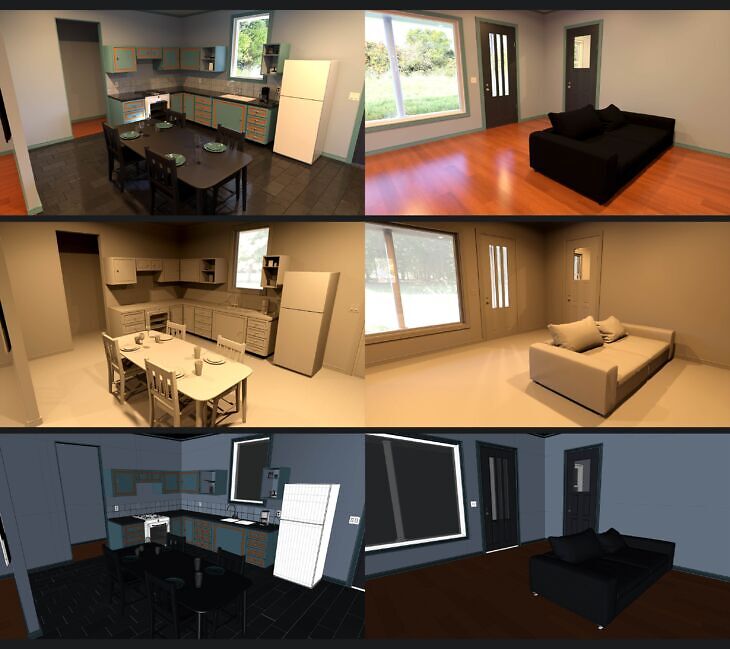 DD Three Bedroom House For Daz Studio