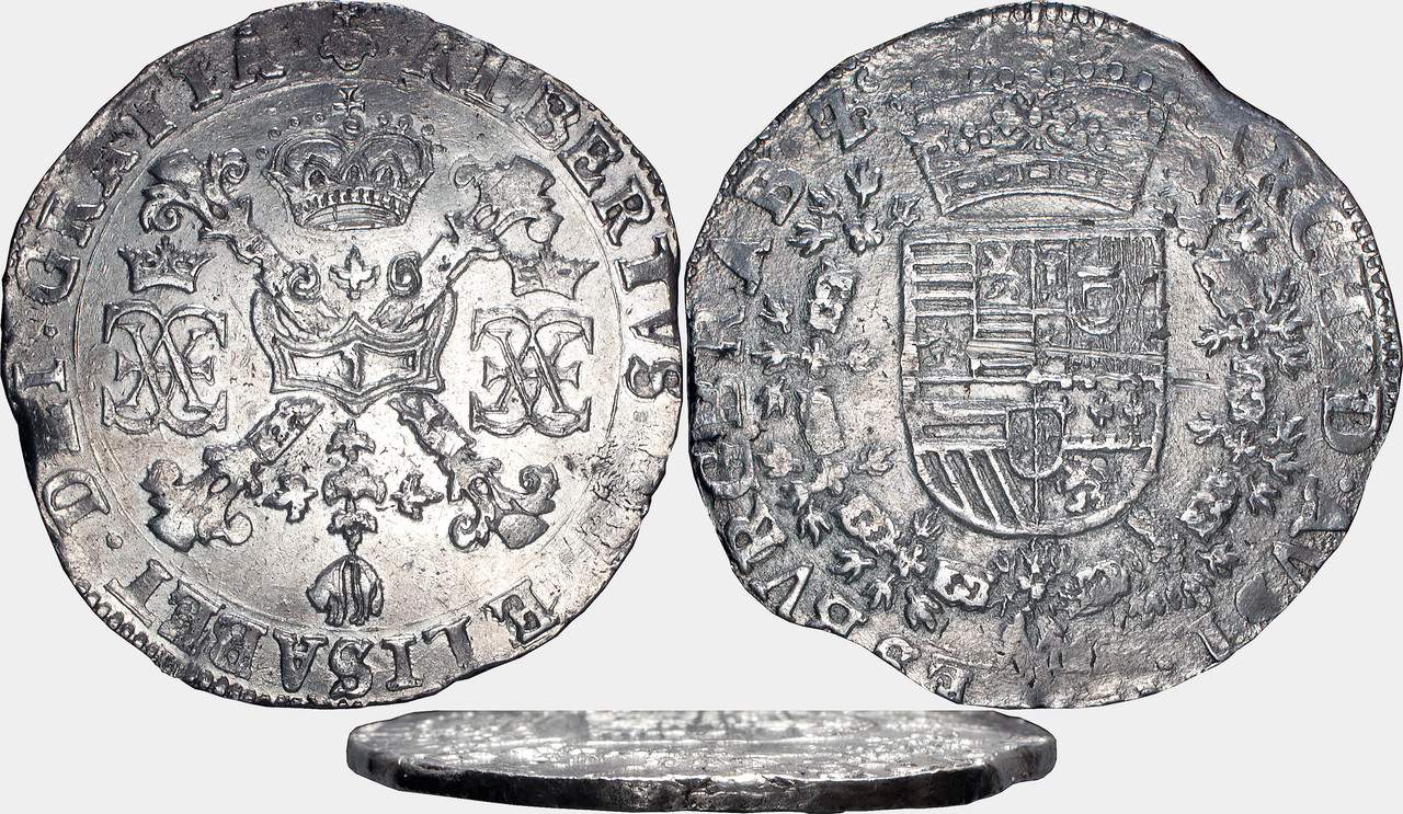 Iconic coins 1-Patagon-Archiduques-1617-Bruselas-g72