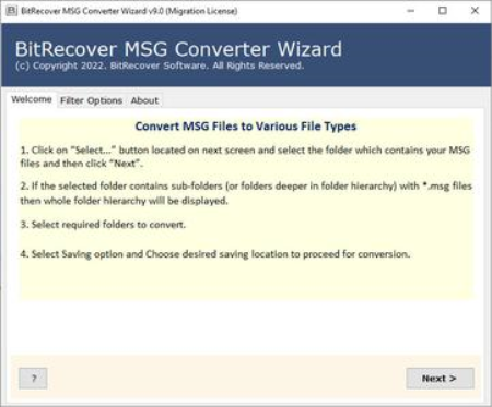 BitRecover MSG Converter Wizard 9.0 Portable