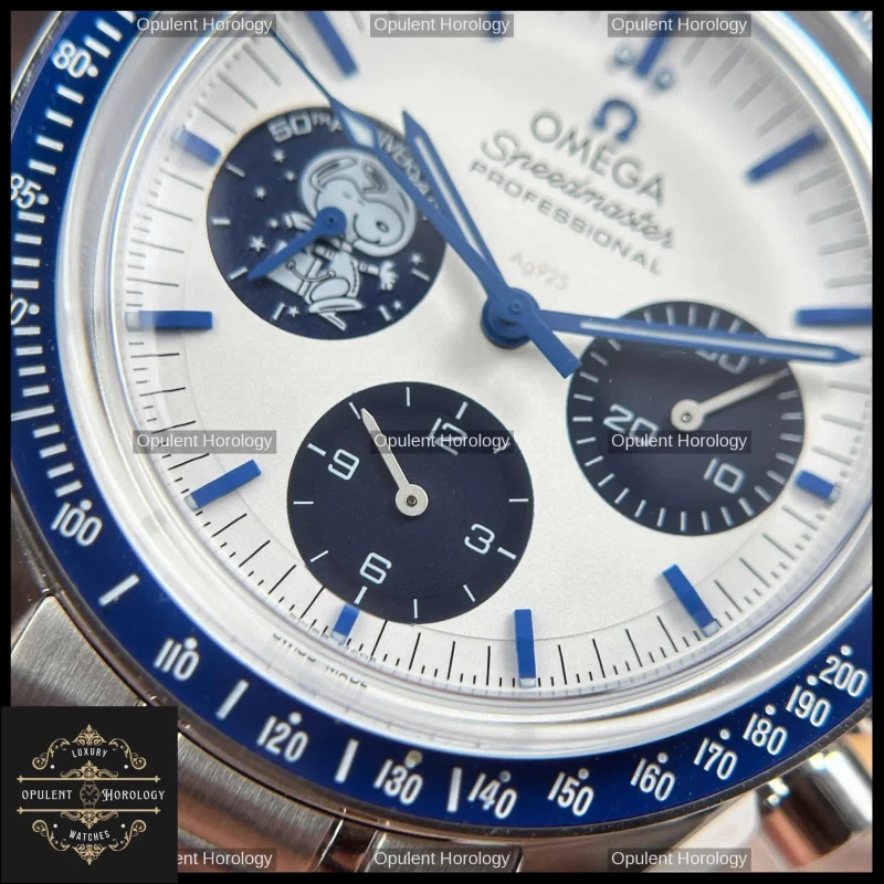 Omega Speedmaster Silver Snoopy 50th Anniversary 42mm Chronograph - Super Clone