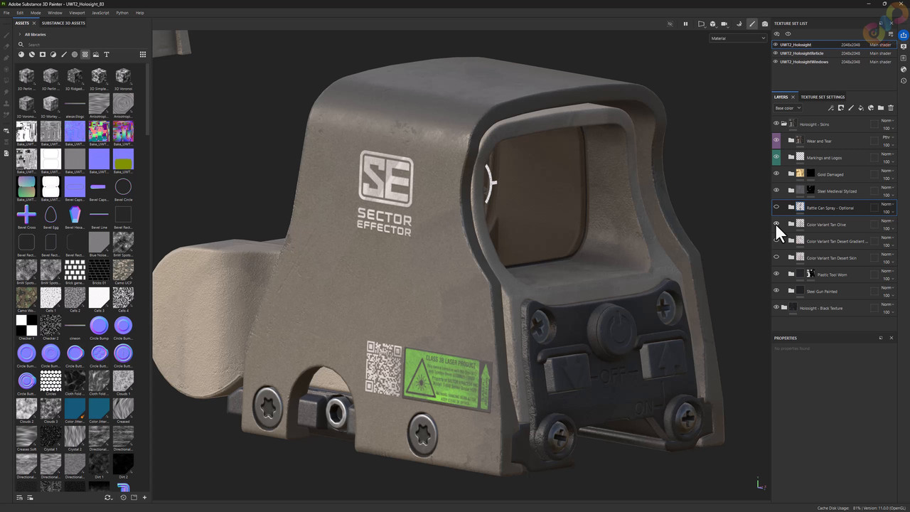 UWT2 AR15 HOLO EP007 Camo Skins Rattle Can Export Finale mp4 0003