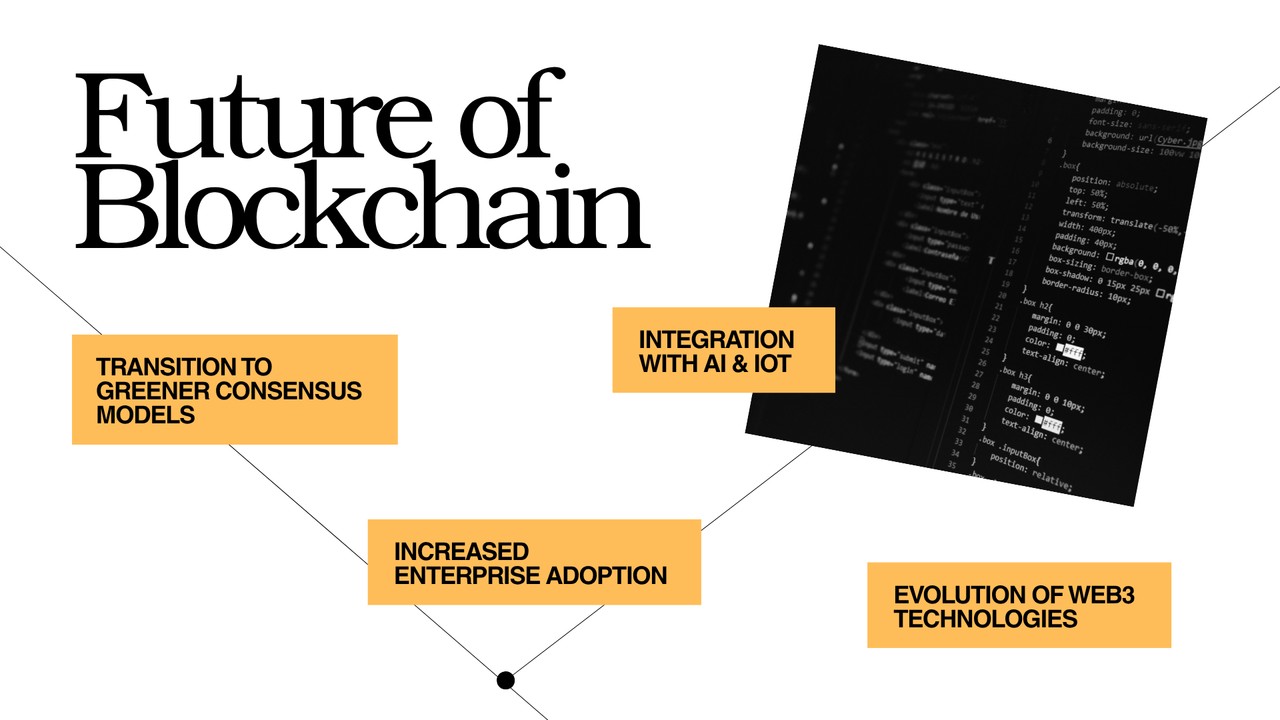 Black and Gold Minimalist Blockchain Presentation