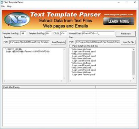 Text Template Parser 2.5 Portable Text Template Parser 2.5 Portable