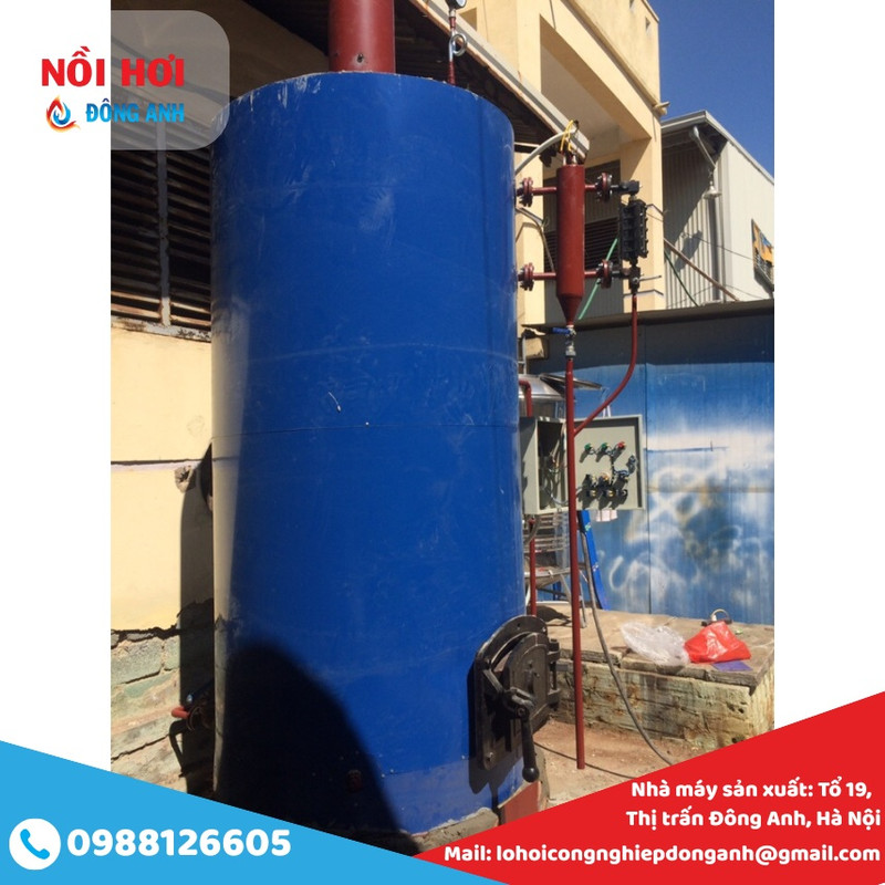 lò hơi đốt than củi 500