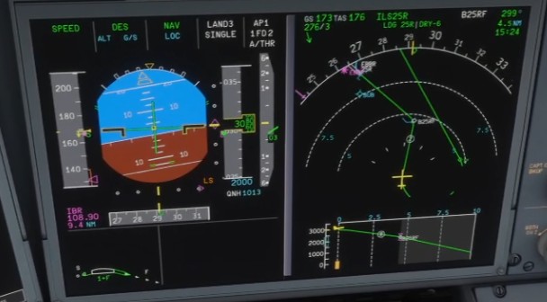 19-F1-down-ILS-diamond-centred-Speed-on-