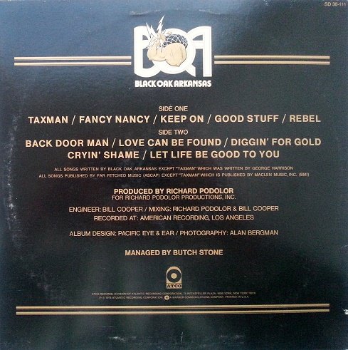 Black Oak Arkansas - Ain't Life Grand (1975) [Vinyl Rip 24/192] Lossless+MP3