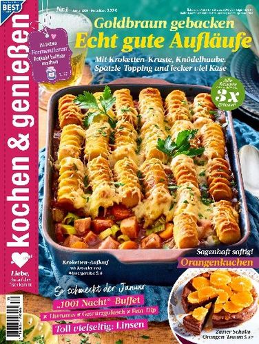 Cover: Kochen und Geniessen Magazin Januar No 01 2024