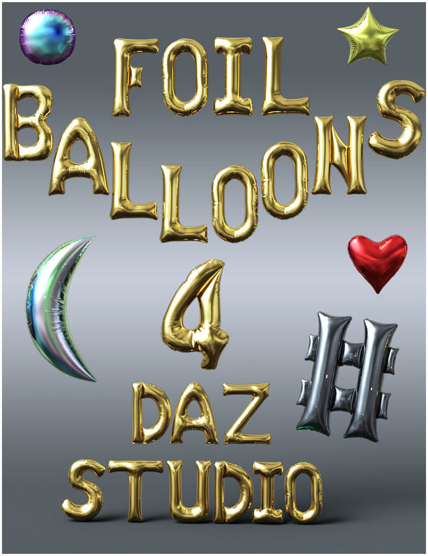 Foil Balloons Props