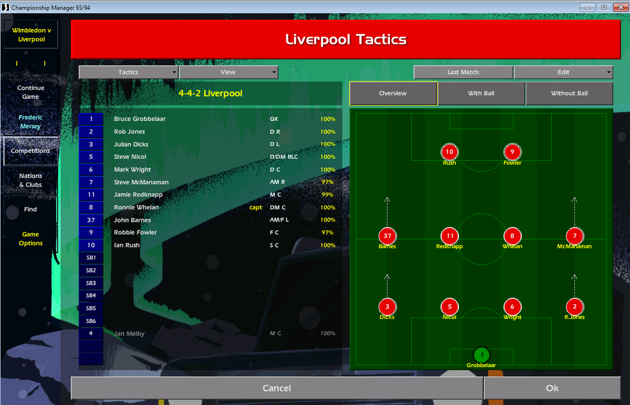 Liverpool tactics 4-4-2