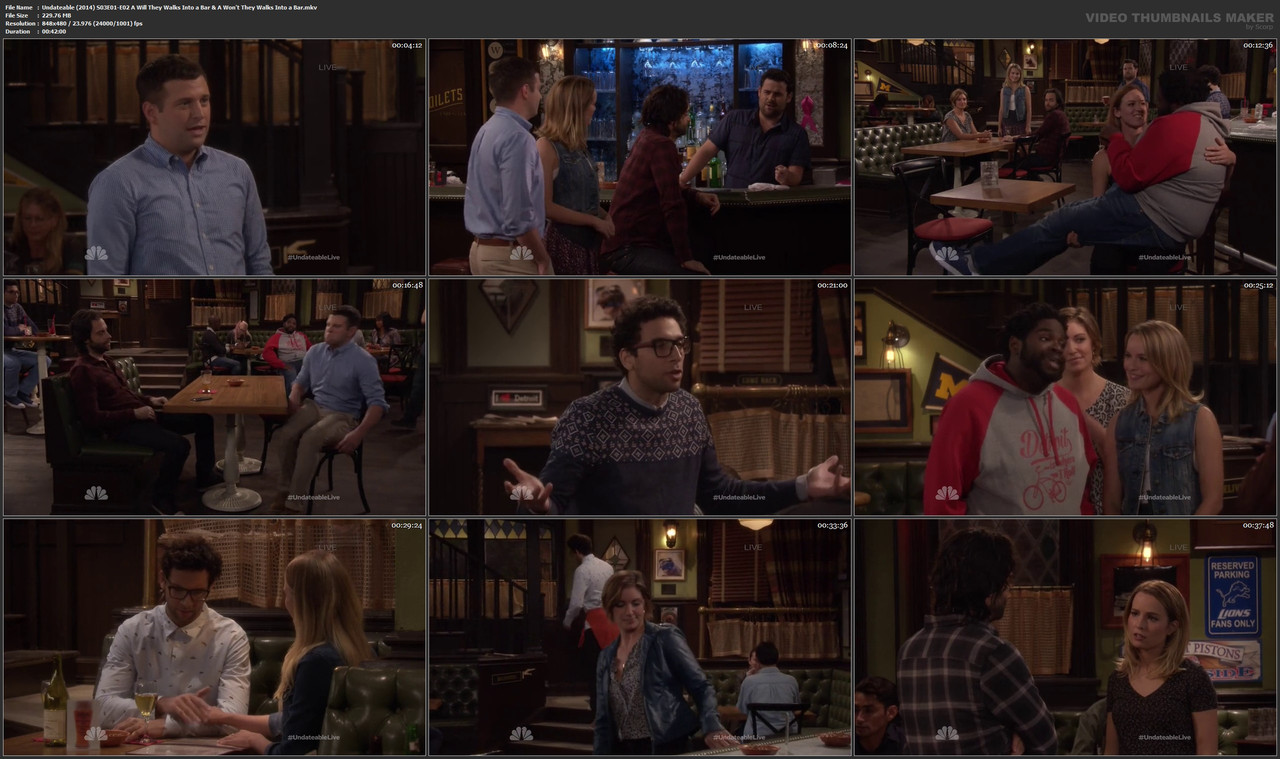 Undateable (2014) S03E01-E02 A Will They Walks Into a Bar & A Won't They Walks Into a Bar.mkv
