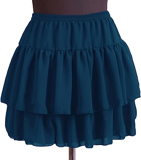 Women's Flared Short Skirts Basic Versatile Pleated Mini Skater Elastic Skirts - Picture 19 of 47