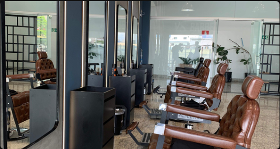 Interior da Unidade Matriz da VS Barbearia