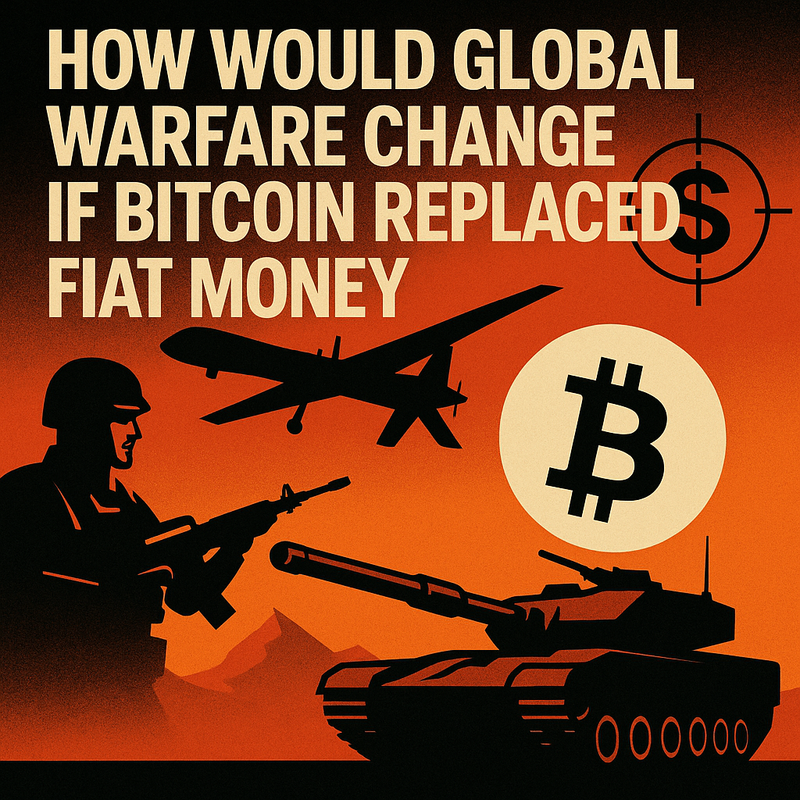 How would global warfare change if Bitcoin replaced fiat money