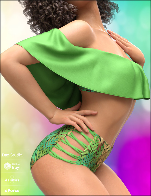 dForce Flounce Bikini for Genesis 8 Female(s)