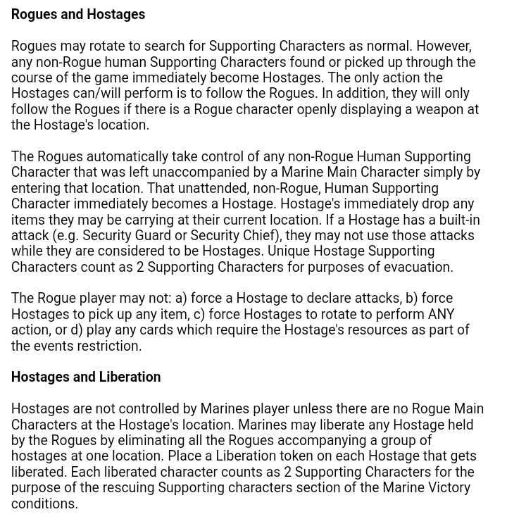 Rogues and Hostages