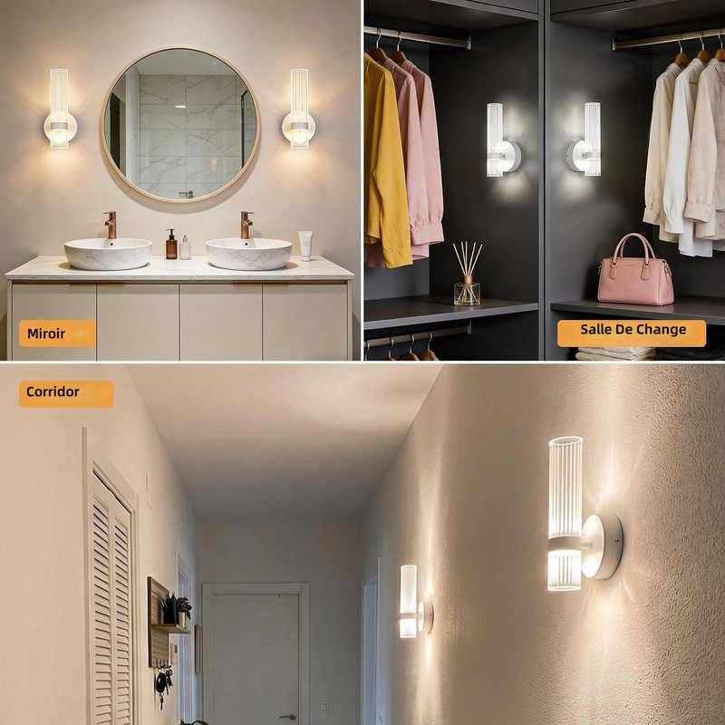 Installation murale – Pour salon, chambre, couloir ou entrée