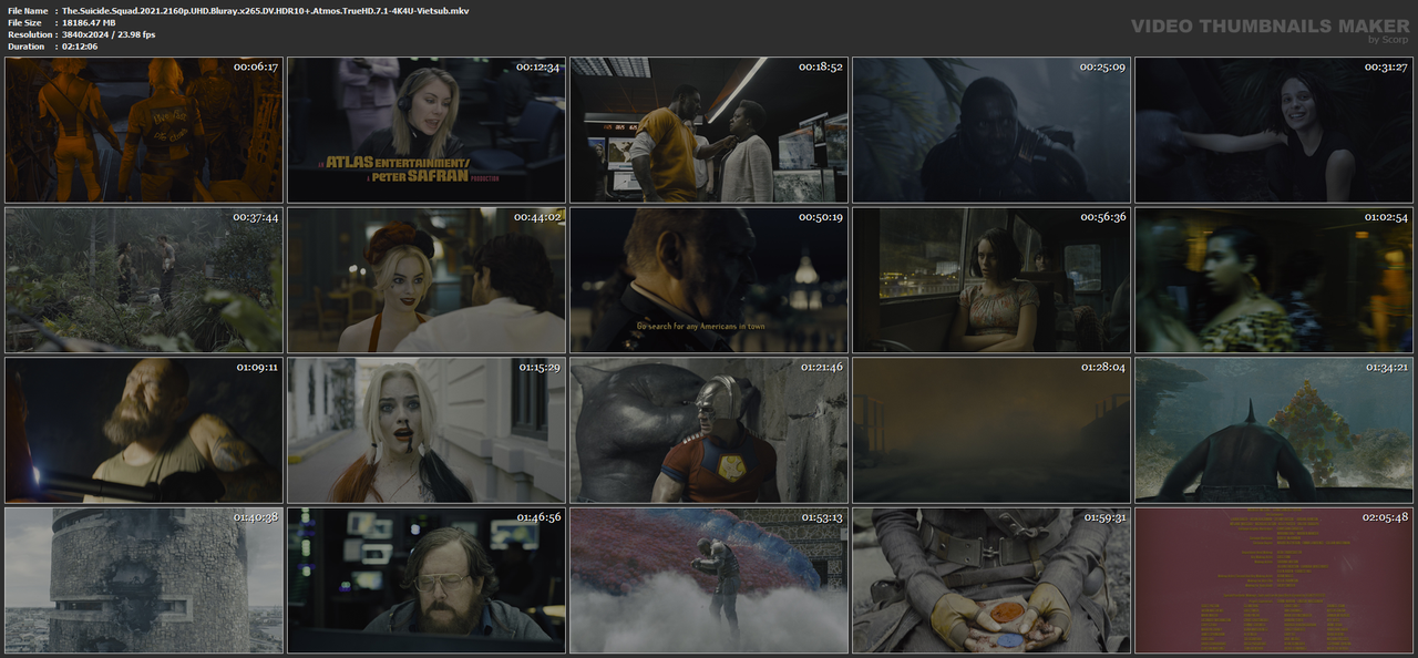 The.Suicide.Squad.2021.2160p.UHD.Bluray.x265.DV.HDR10 .Atmos.TrueHD.7.1-4K4U-Vietsub.mkv