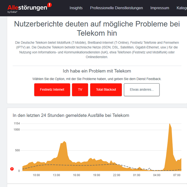 Telekom-Störung 26.10.2023 Telekom-Störung 26.10.2023