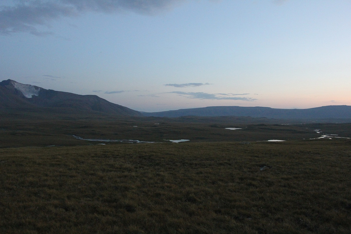 вечер в горах