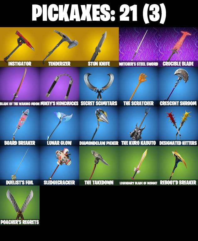 pickaxes comp