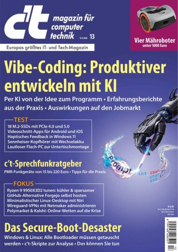 Cover: ct Magazin F&uuml;r Computertechnik No 13 vom 12  Juni 2026