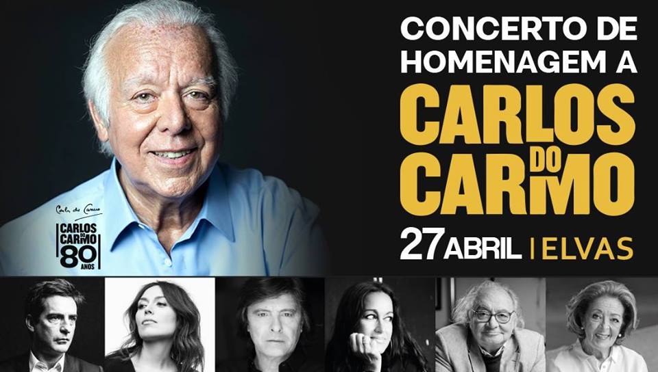 ELVAS: COLISEU RECEBE CONCERTO DE HOMENAGEM A CARLOS DO CARMO A 27 DE ABRIL