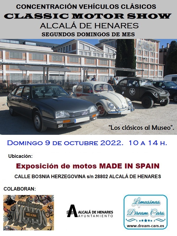 CLASSIC MOTOR SHOW Alcalá de Henares 2ºs domingos de mes - Página 12 Cartel-10-22
