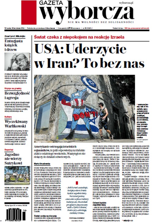 Gazeta Wyborcza 16.04.2024