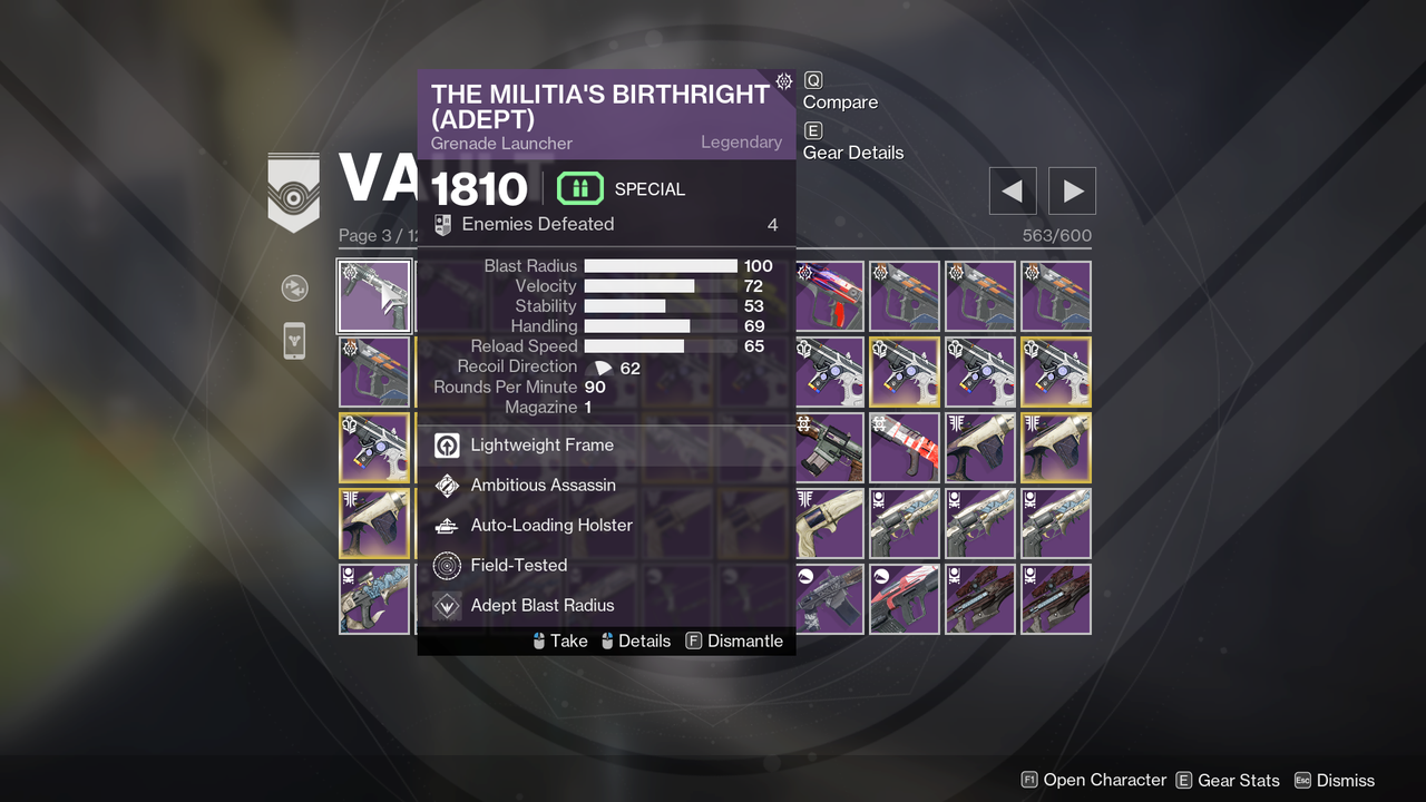 The Militias Birthright Adept