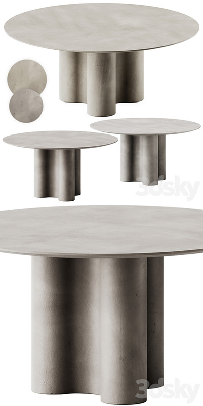 mg12 GIORGIA Round cement dining table