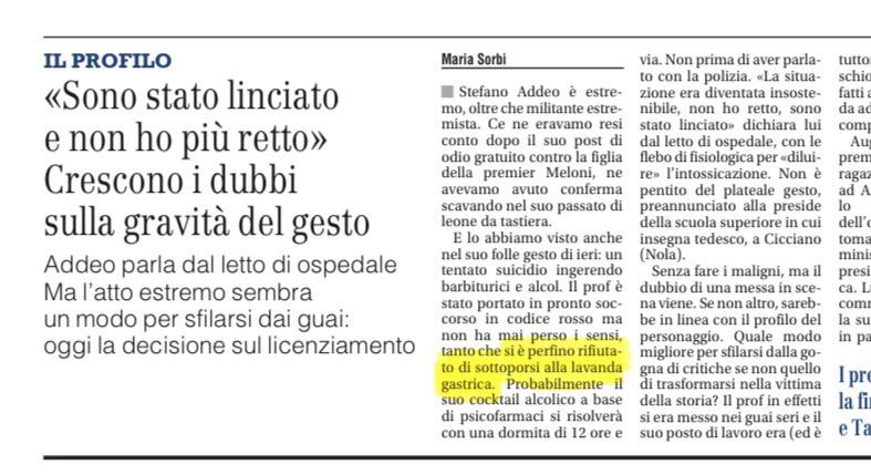 Il solito modus operandi dell’estrema sinistra campana. Il solito modus operandi dell’estrema sinistra campana.