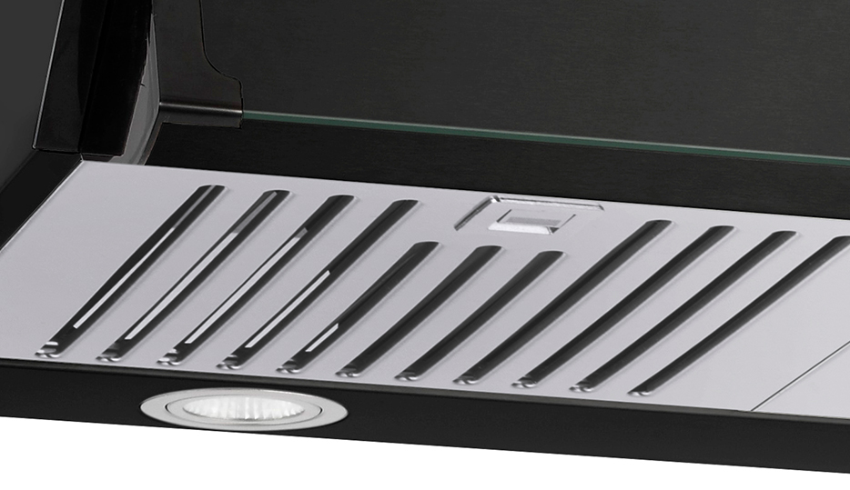 Extractor de Grasa Drija Slim Touch 76 Black con panel digital táctil y diseño delgado.