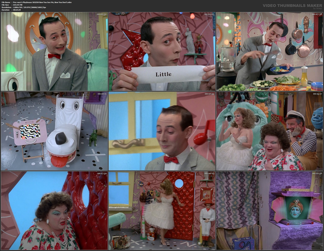 Pee-wee's Playhouse S01E04 Now You See Me, Now You Don't.mkv