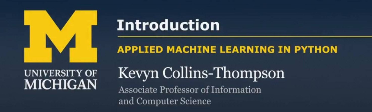 Coursera Applied Machine Learning in Python