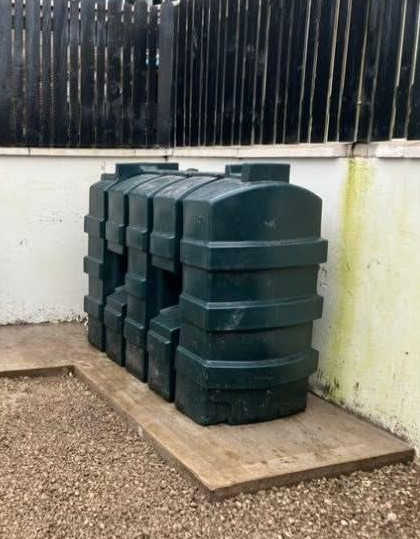Oil tank replacement outdoor