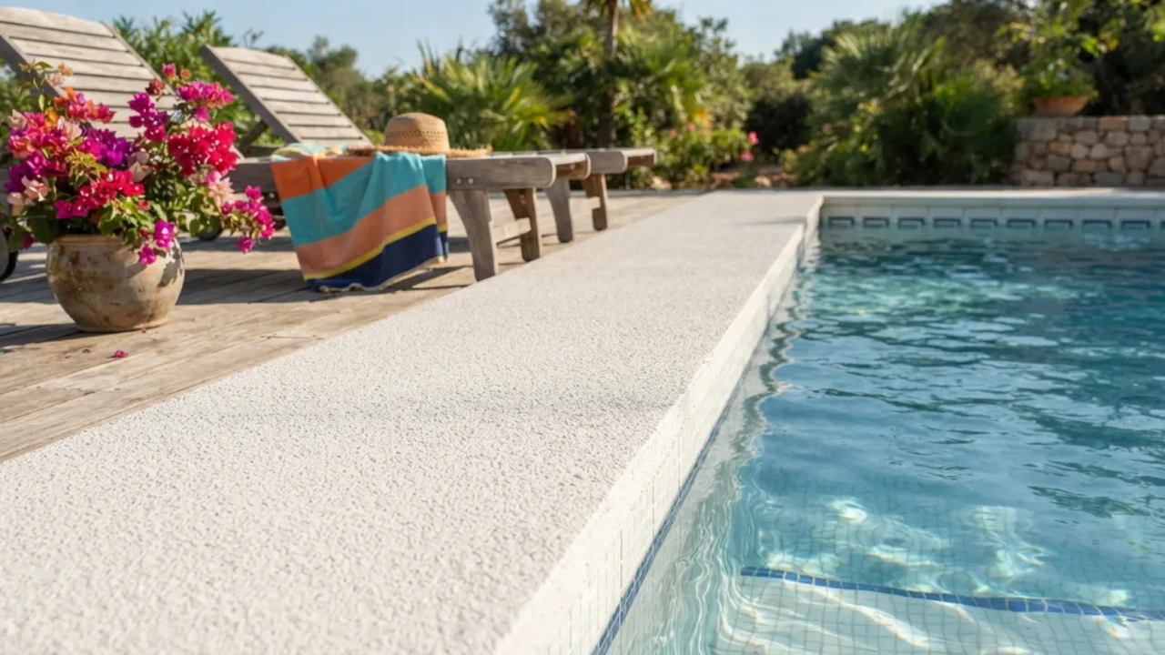 Concrete overlay pool deck resurfacing San Antonio