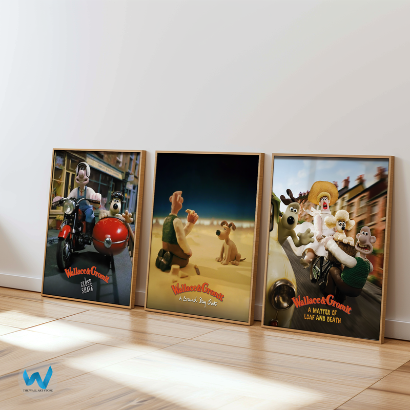 Wallace & Gromit 3er Set Poster - Film Kunstdrucke - 12X16/16X20/18X24/24X36 - Bild 5 von 10