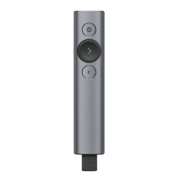 Design elegante e minimalista do Apresentador Logitech Spotlight