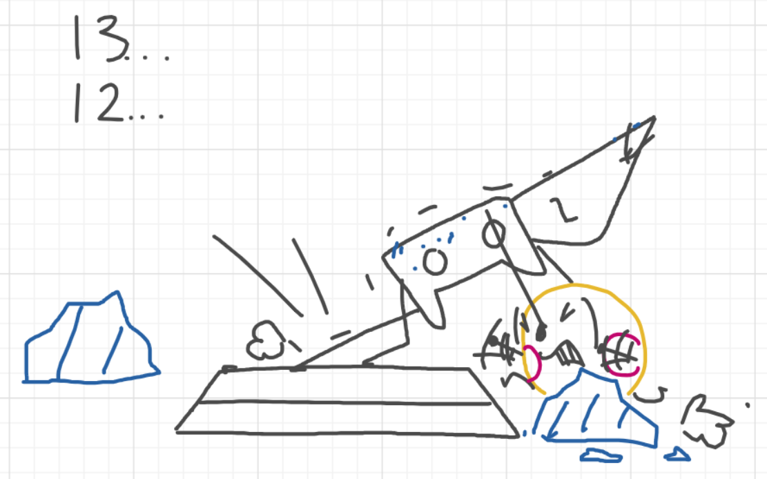 A panel from The Prime Number Few, episode eight of the Board Boards object show by Furretwalk/WalkingFurret.