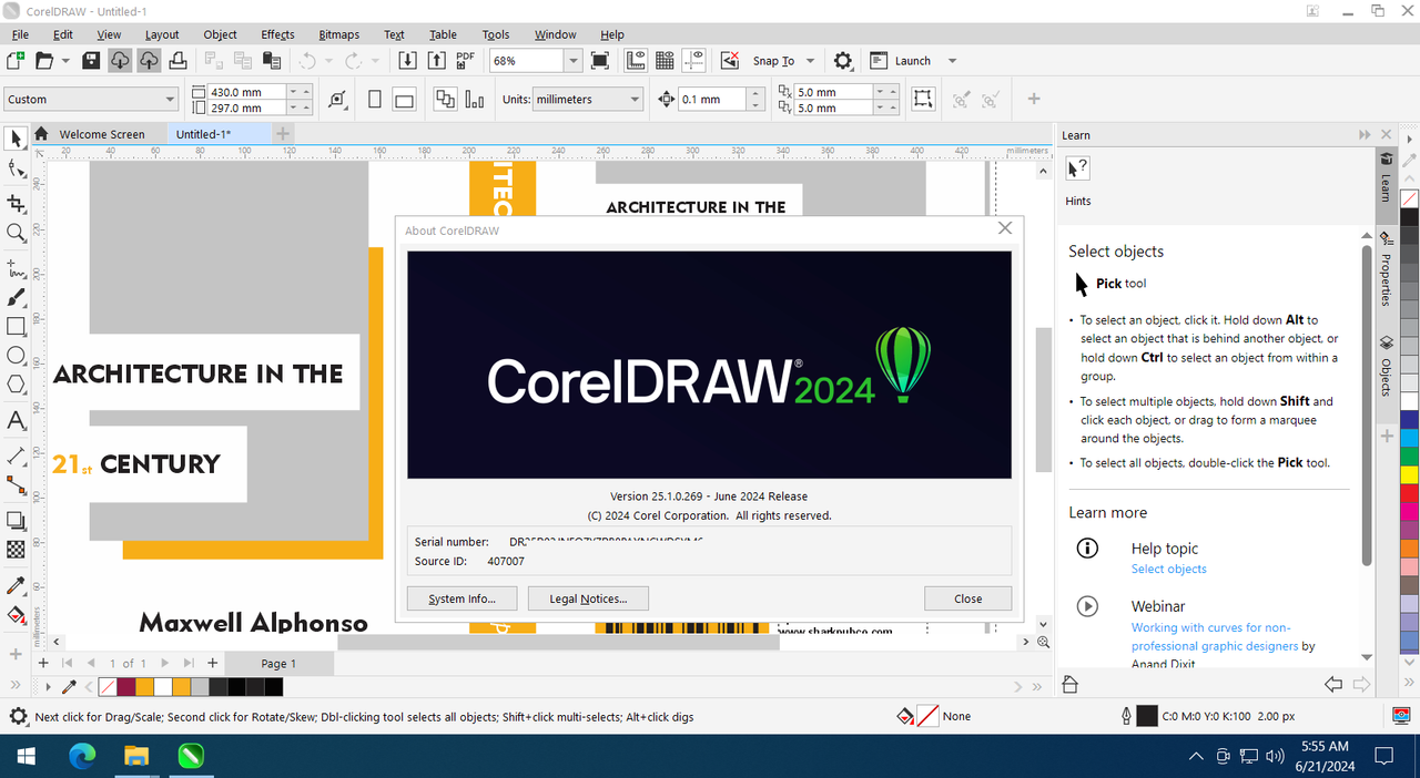 Working with CorelDRAW Graphics Suite 2024 v25.1.0.269 x64 full
