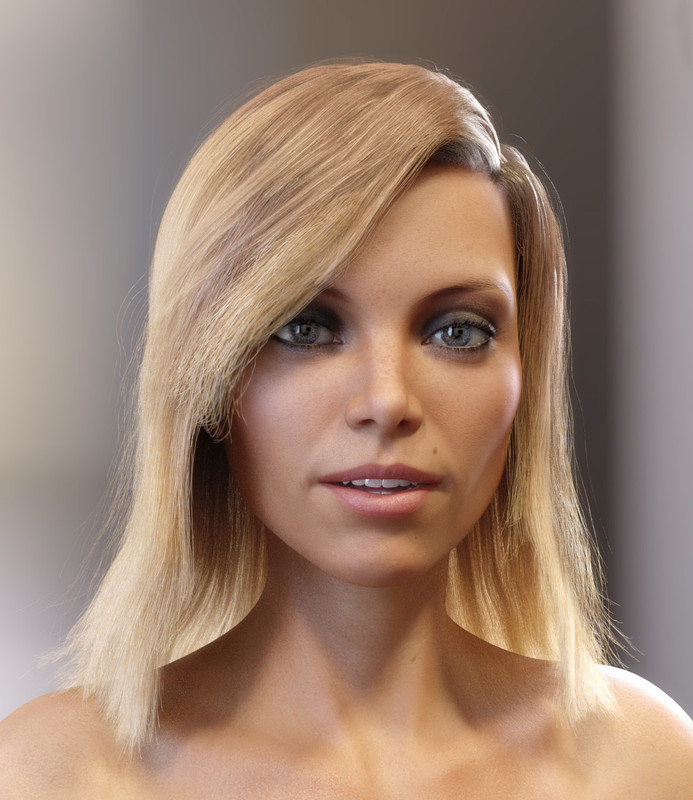 Skye Hair for Genesis 3 and 8 Females