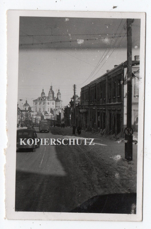 Russland Schild SDkfz Autobus PKW Kübel Emblem Kirche Kapelle Bevölkerung