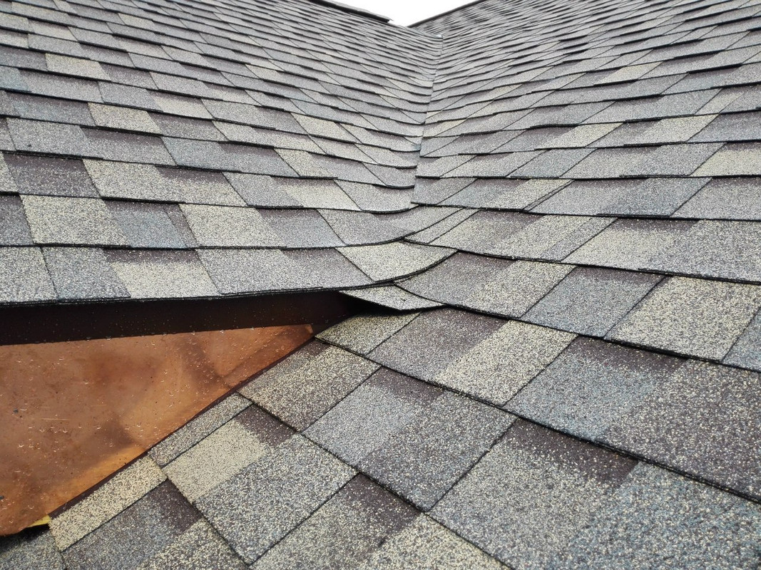 Готовая кровля, вид сбоку