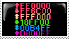 hex codes rainbow