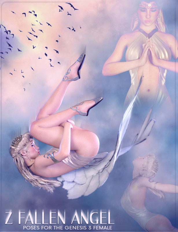 00 main z fallen angel poses for the genesis 3 females daz3d