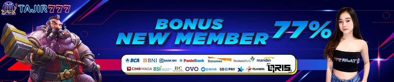 WELCOME BONUS NEW MEMBER 77%