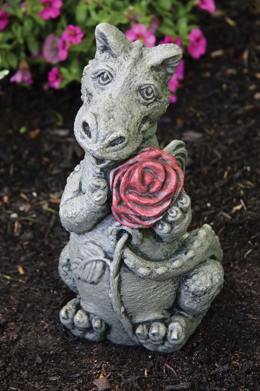 Little Darling Dragon Thorn Solid Cast Stone Cute Baby Animal
